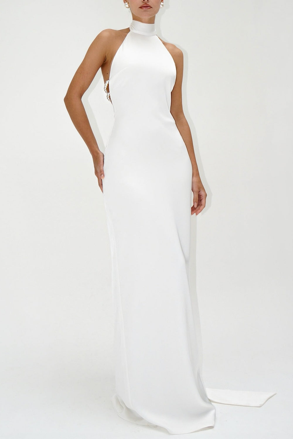 MaelisPearlSatinHalterMaxiDress-White6 MAELIS PEARL SATIN HALTER MAXI DRESS WHITE
