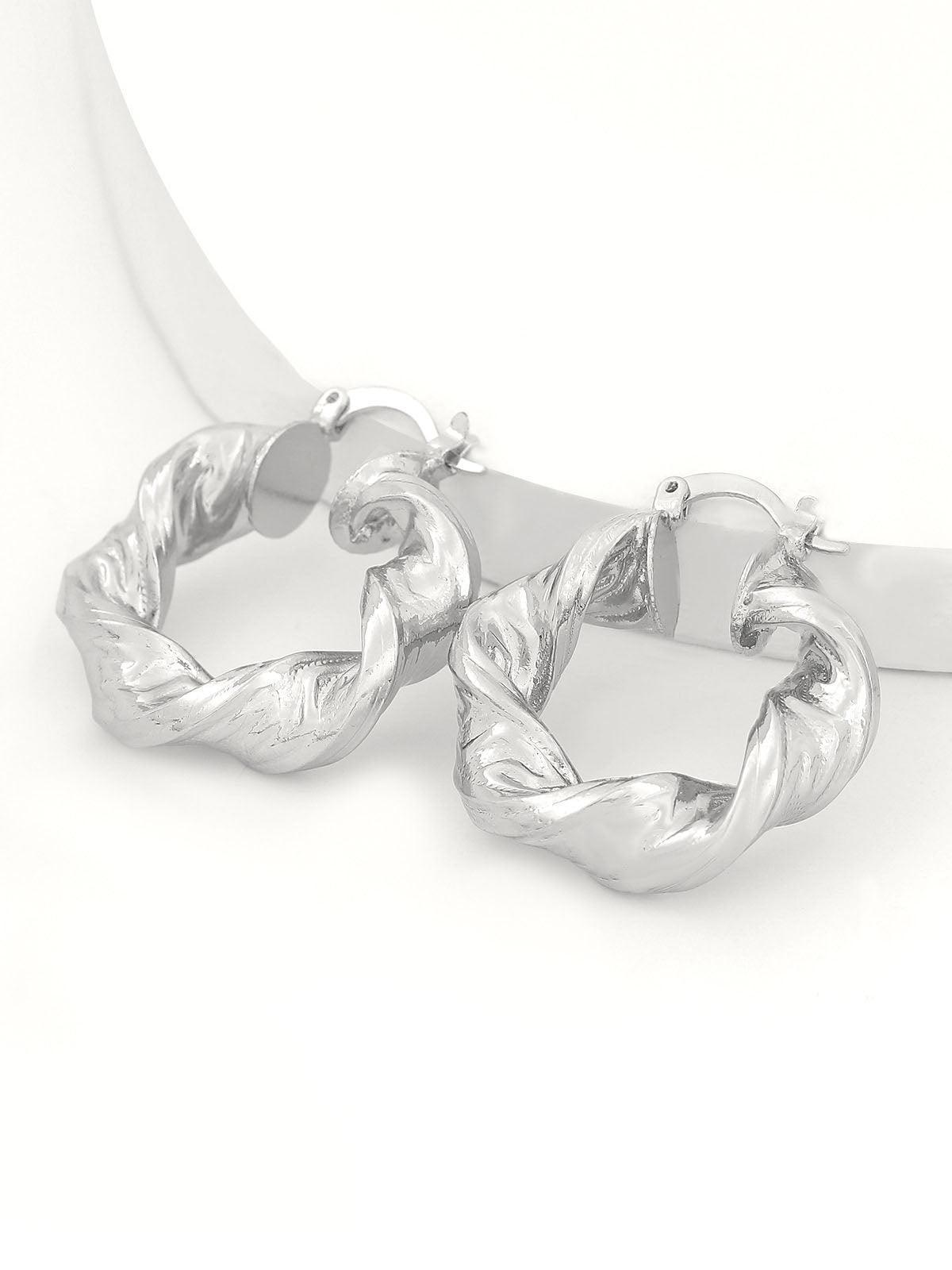MAIA CHUNKY TWIST HOOPS, EVERYDAY STATEMENT EARRINGS