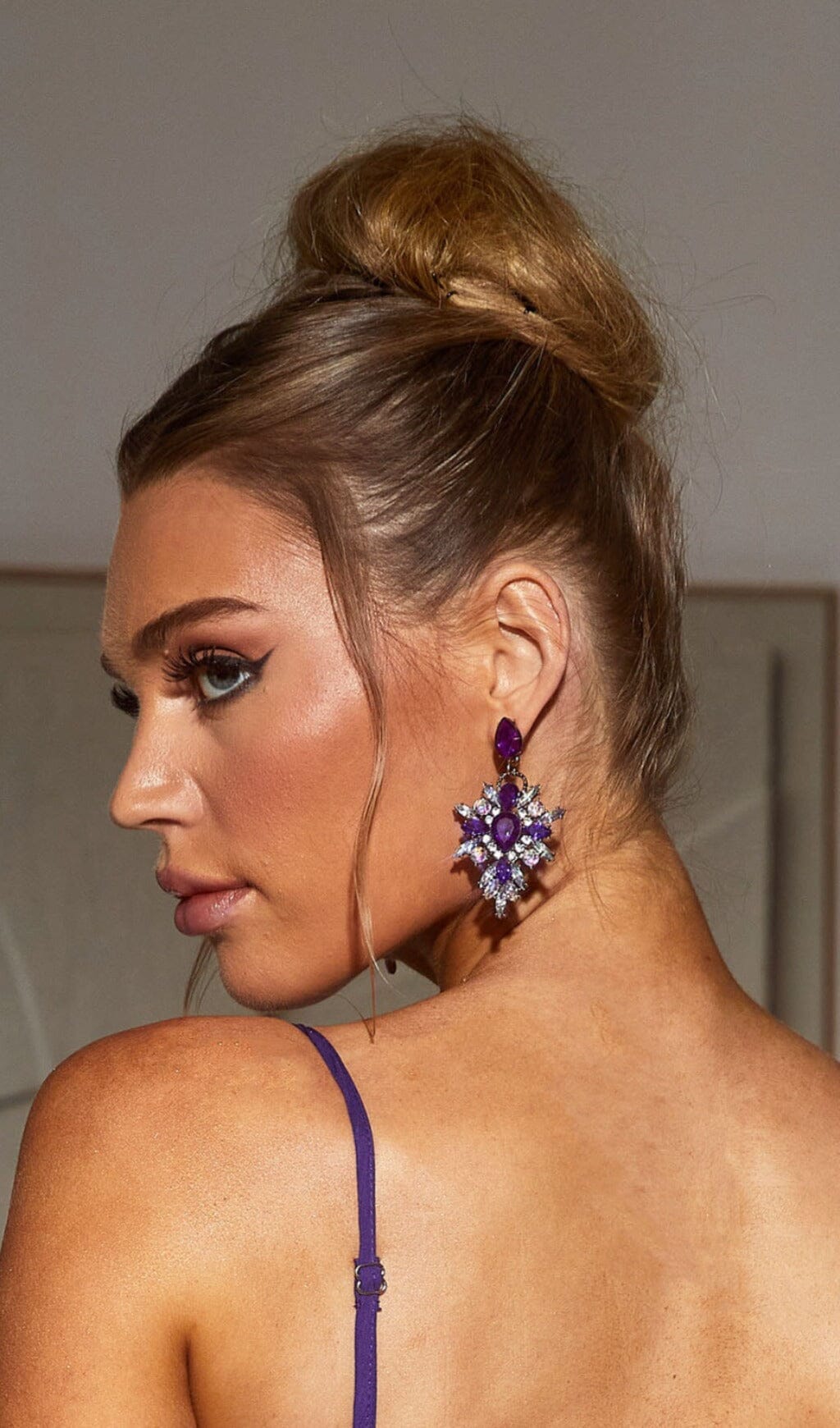 DREAMY DIAMANTE DROP EARRINGS FOR BRIDAL PARTY