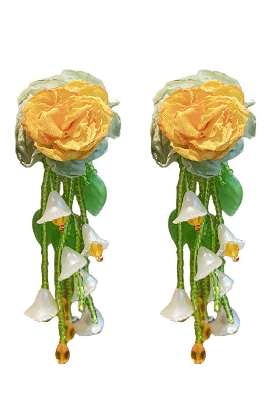 MakaylaFloralBeadEarrings_3 MAKAYLA FLORAL BEAD EARRINGS FOR WEDDING PARTY