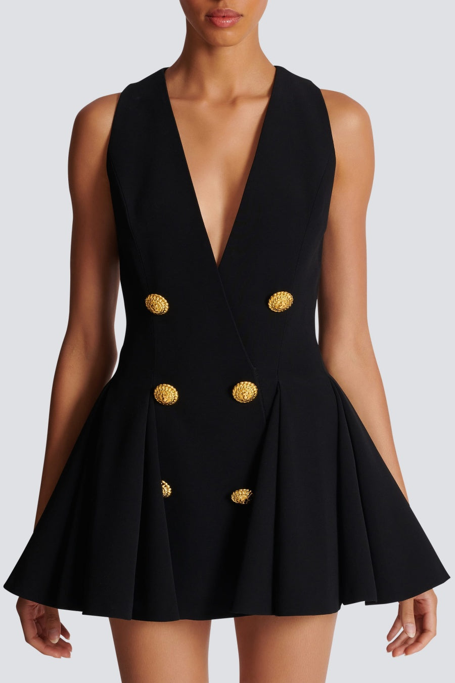 MAKIA PLEATED FLARED MINI DRESS FOR PARTY