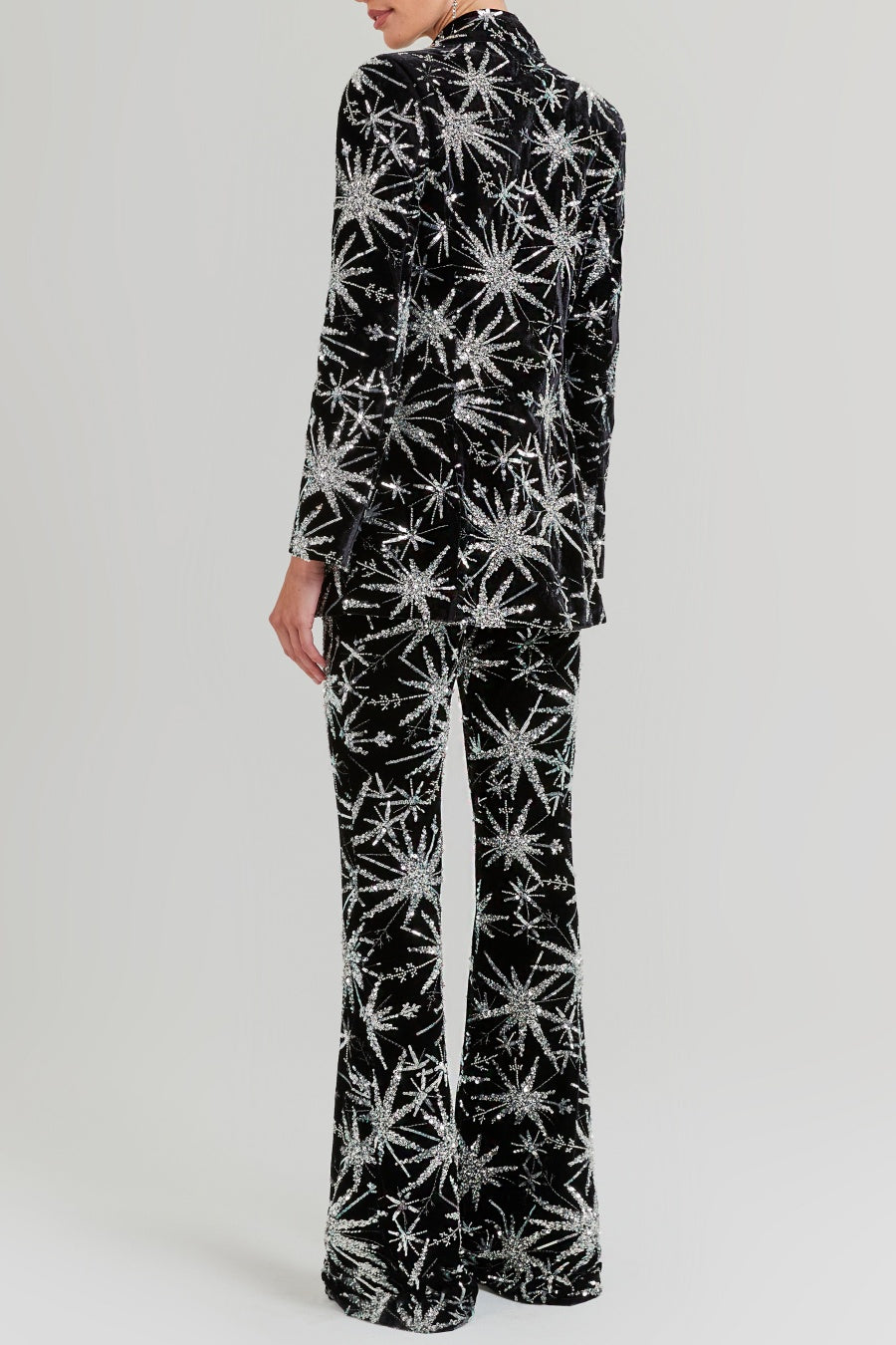 MARIGO STAR GLITTER BLAZER SET – PARTY EMBROIDERED TWO-PIECE