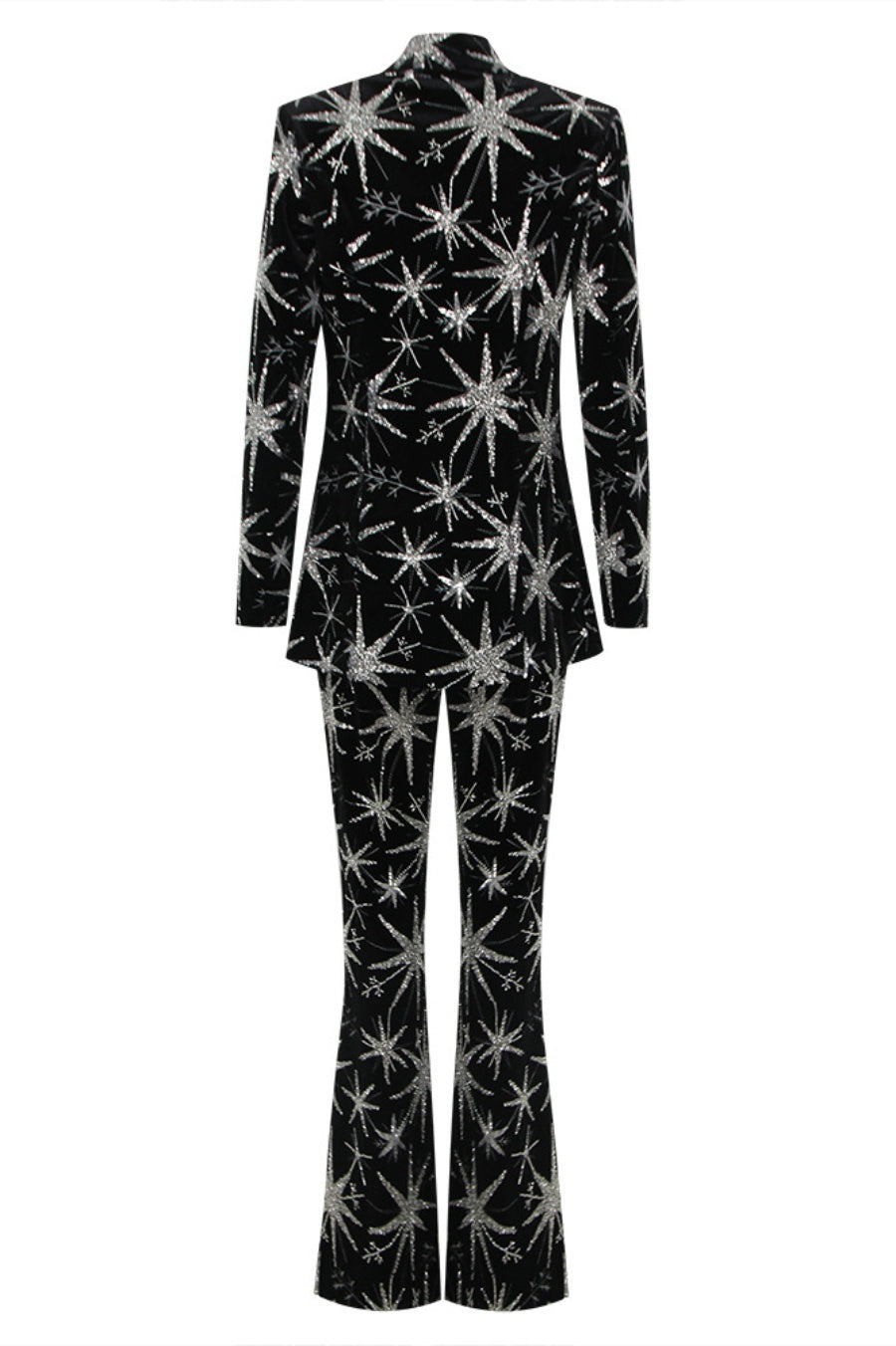 MARIGO STAR GLITTER BLAZER SET – PARTY EMBROIDERED TWO-PIECE