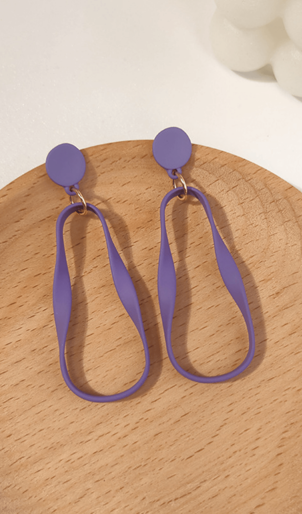 MATTE GEOMETRIC STUD EARRINGS FOR OFFICE