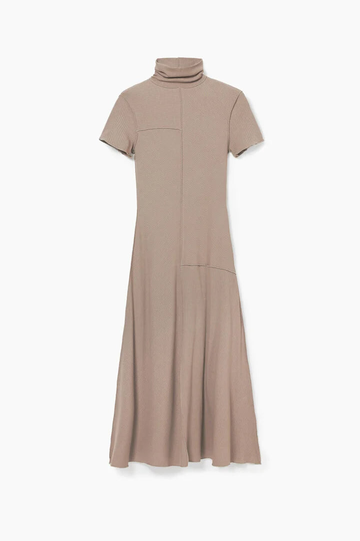 LACE HIGH NECK MIDI DRESS FOR WEDDING