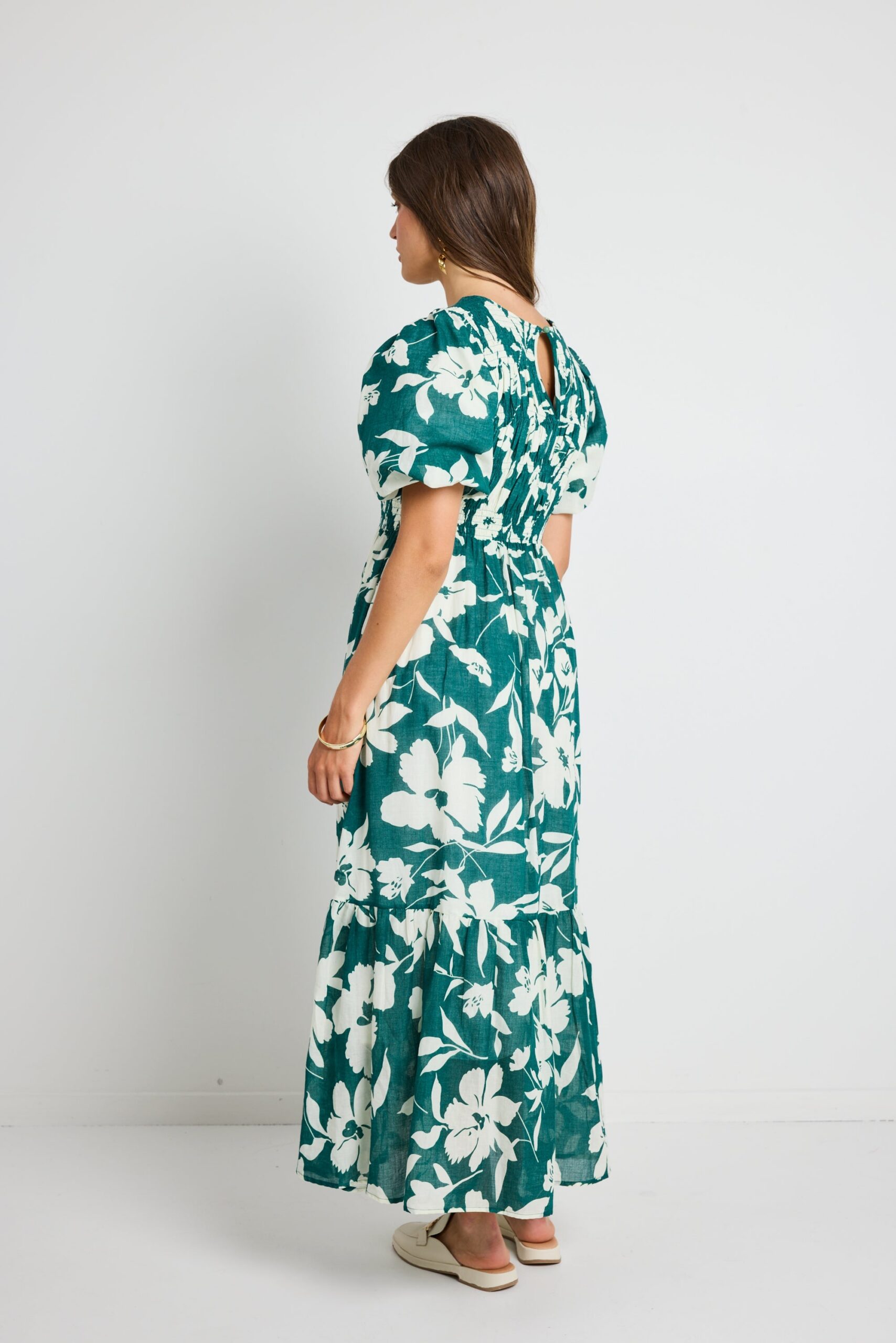 IVY + JACK MILANO TIERED MAXI DRESS