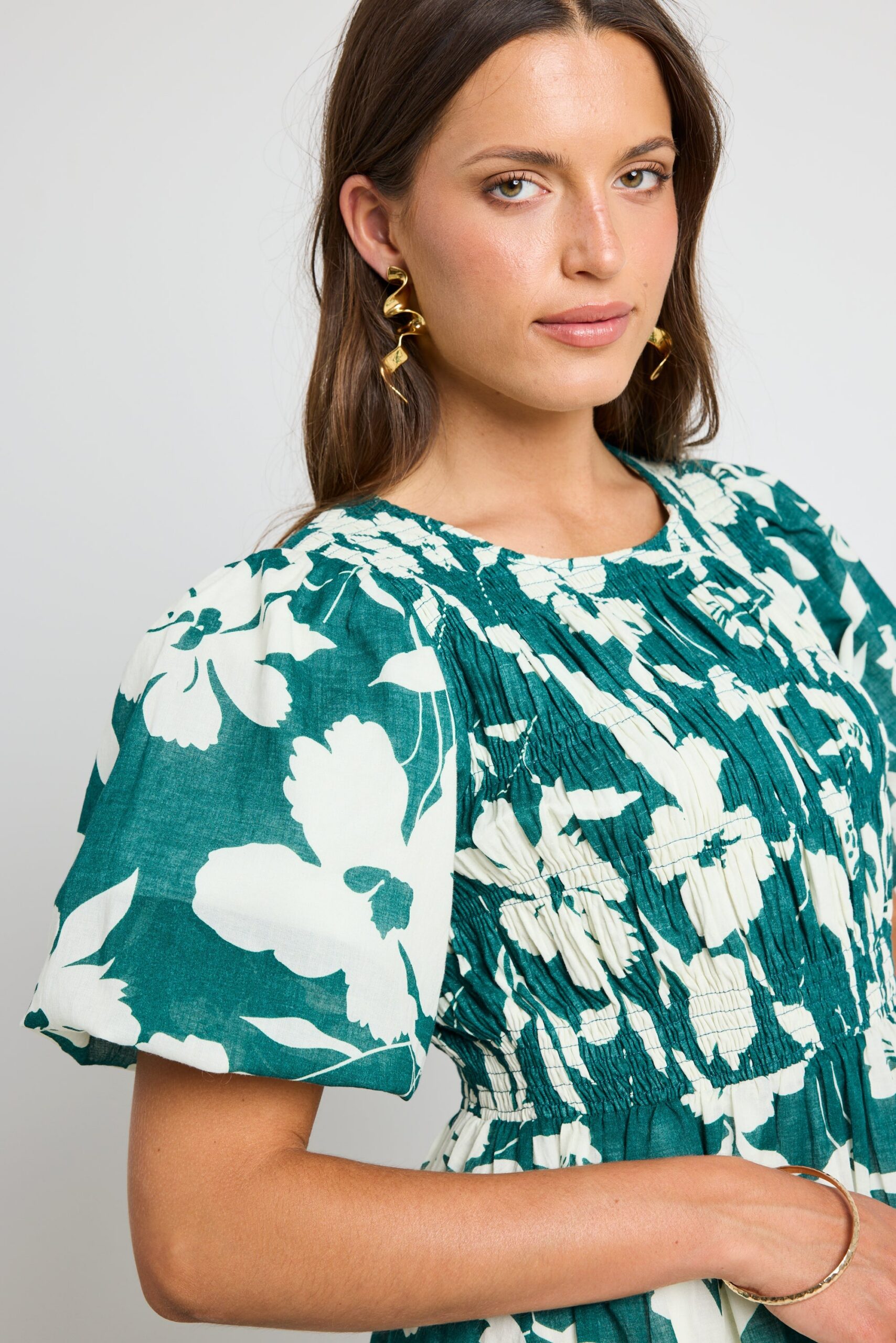 IVY + JACK MILANO TIERED MAXI DRESS