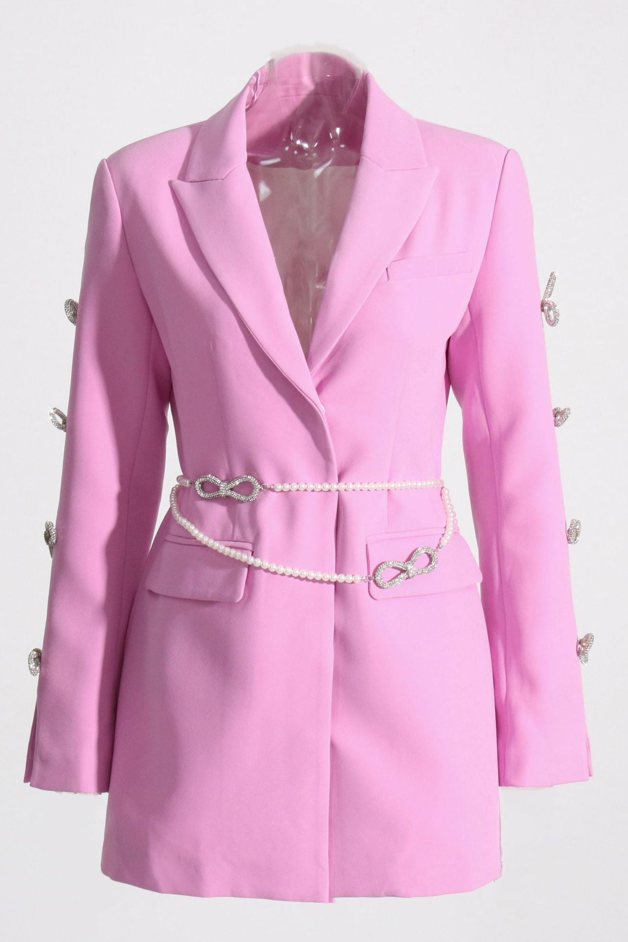 MILENA PEARL BOW BLAZER DRESS