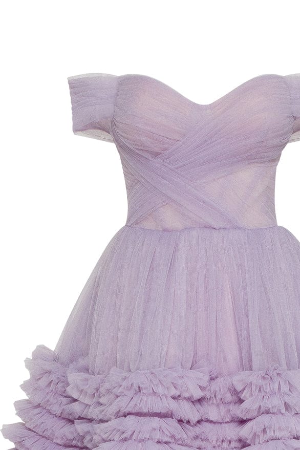 ULTRA PUFFY PROM MAXI DRESS