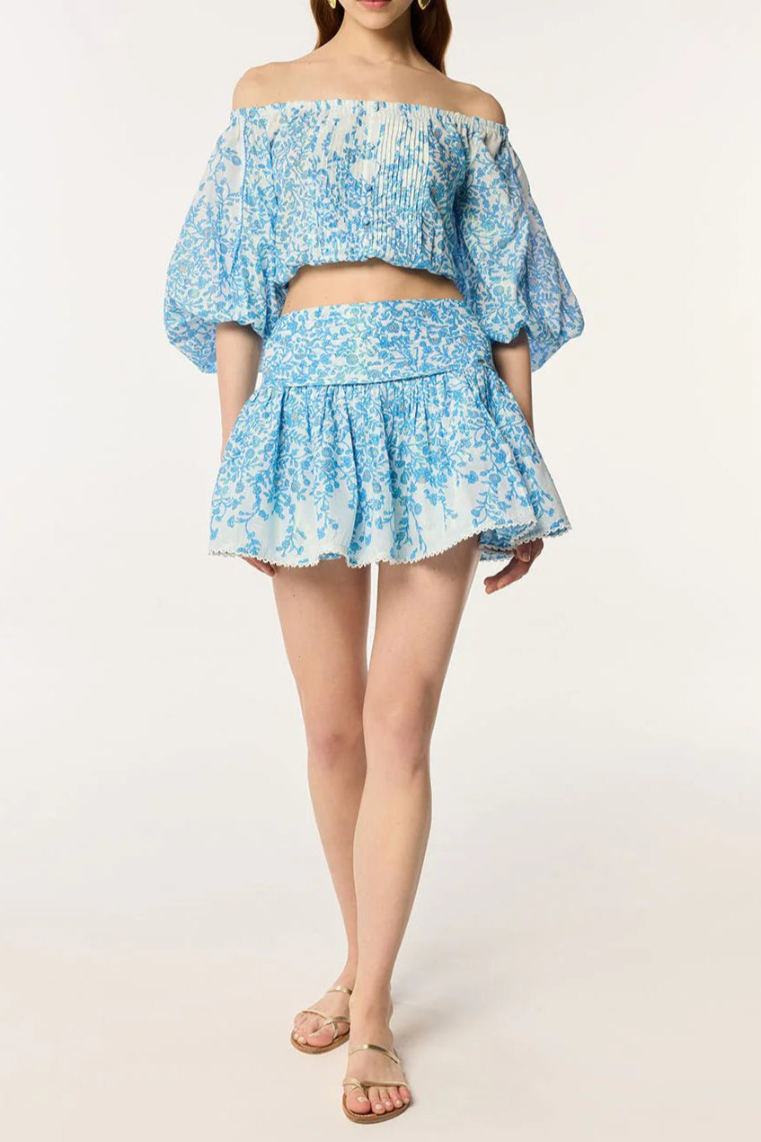 MiniSkirtColleen-BlueLazuli_2 OFF-SHOULDER FLORAL MINI SKIRT SET BLUE