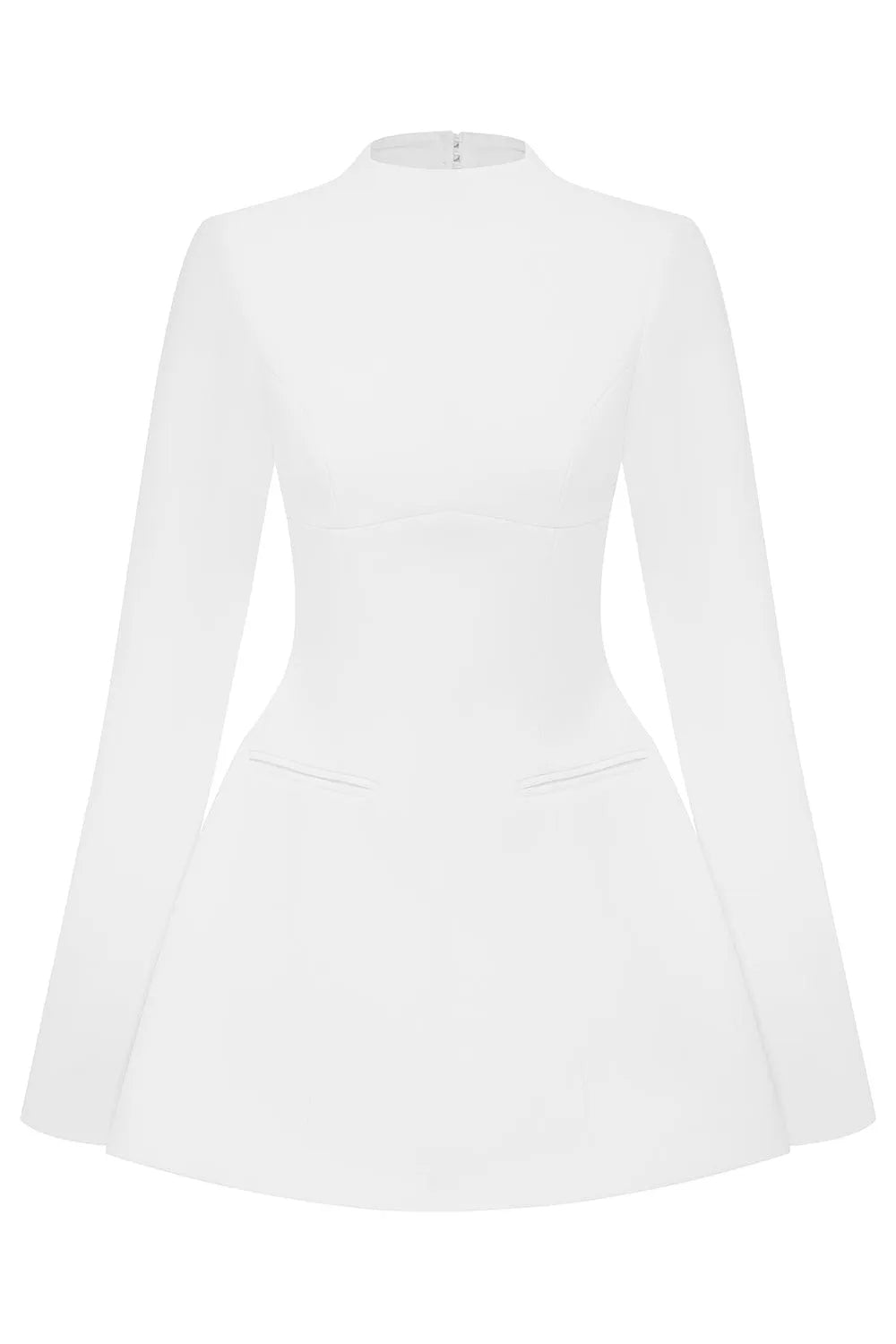MOLLY OPEN BACK LONG SLEEVE MINI DRESS FOR PARTY