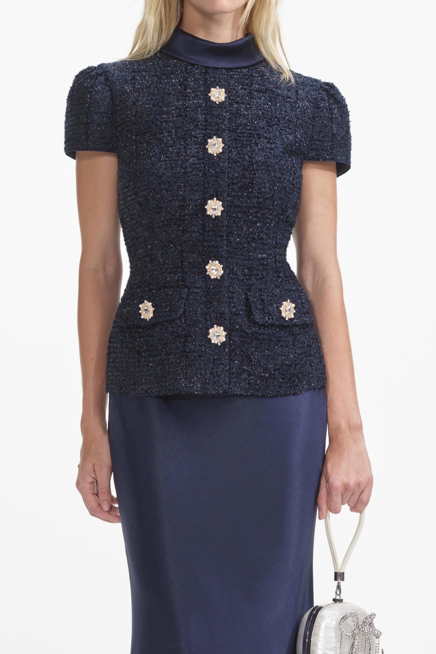 MUNOZ METALLIC TWEED TWO-PIECE SET FOR EVENTS