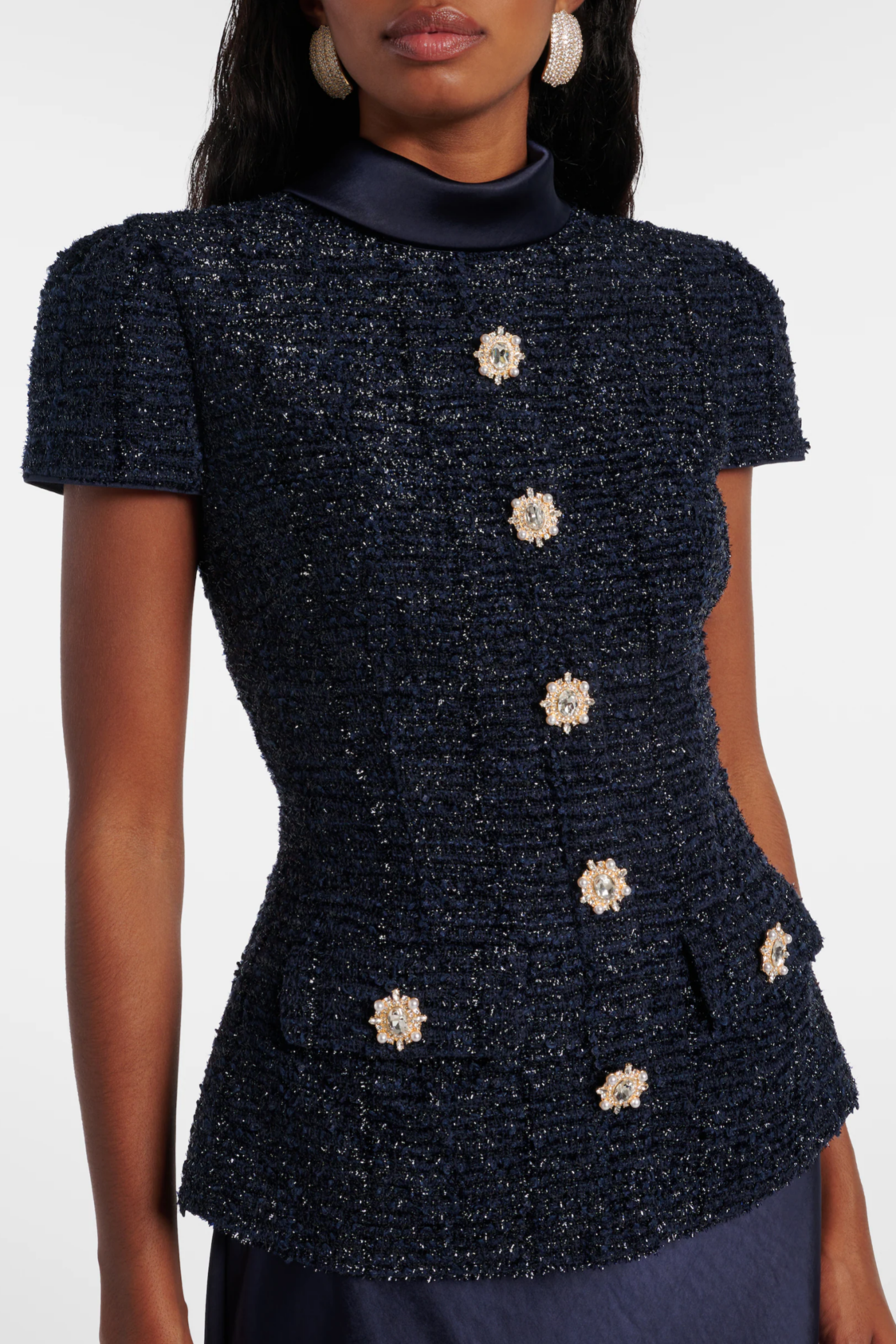 MUNOZ METALLIC TWEED TWO-PIECE SET FOR EVENTS