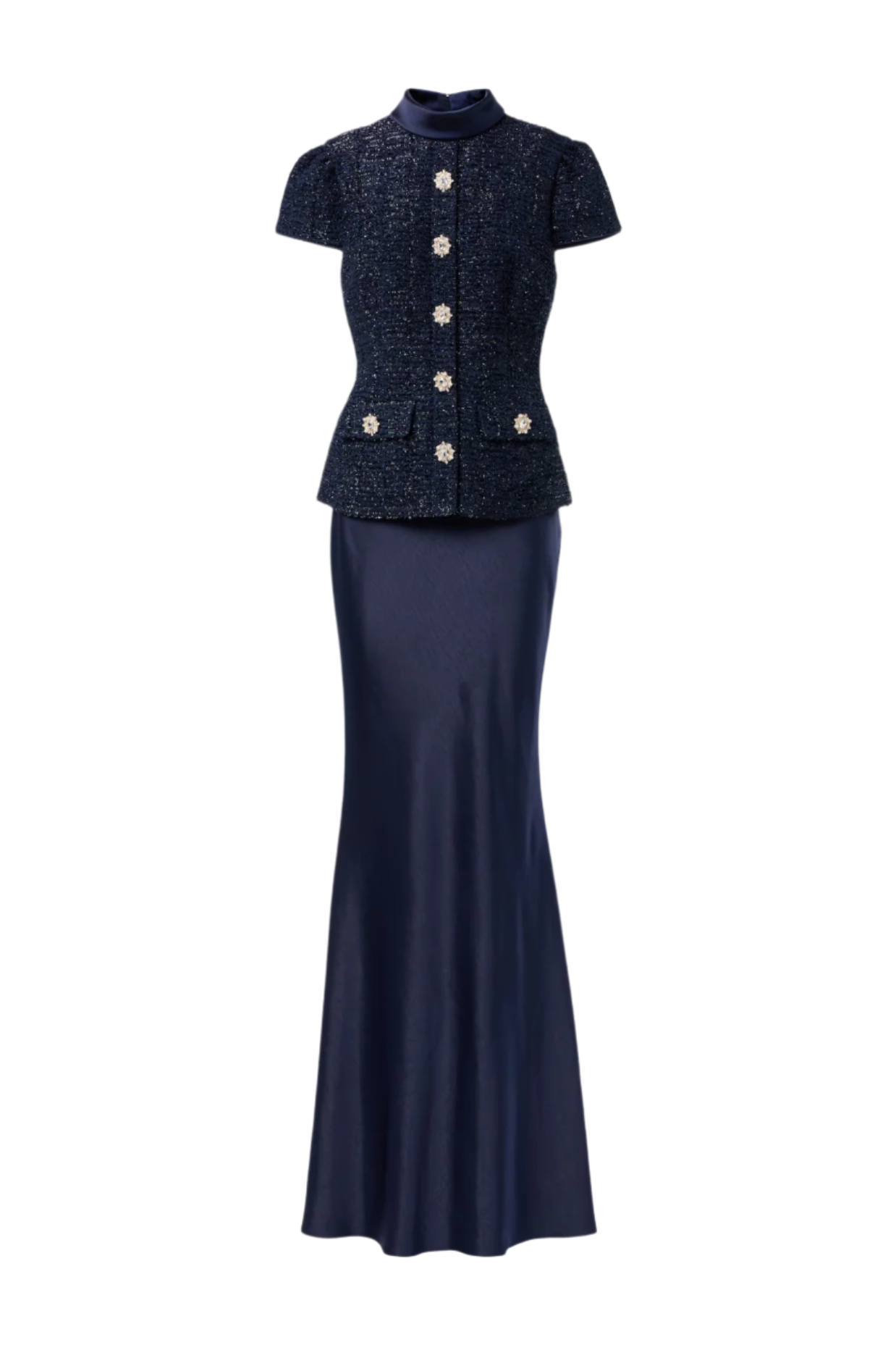 MUNOZ METALLIC TWEED TWO-PIECE SET FOR EVENTS