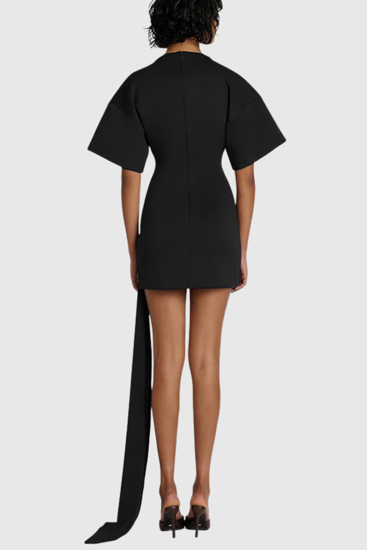 GLAM DRAPED EMBELLISHED MINI DRESS FOR PARTY NIGHT
