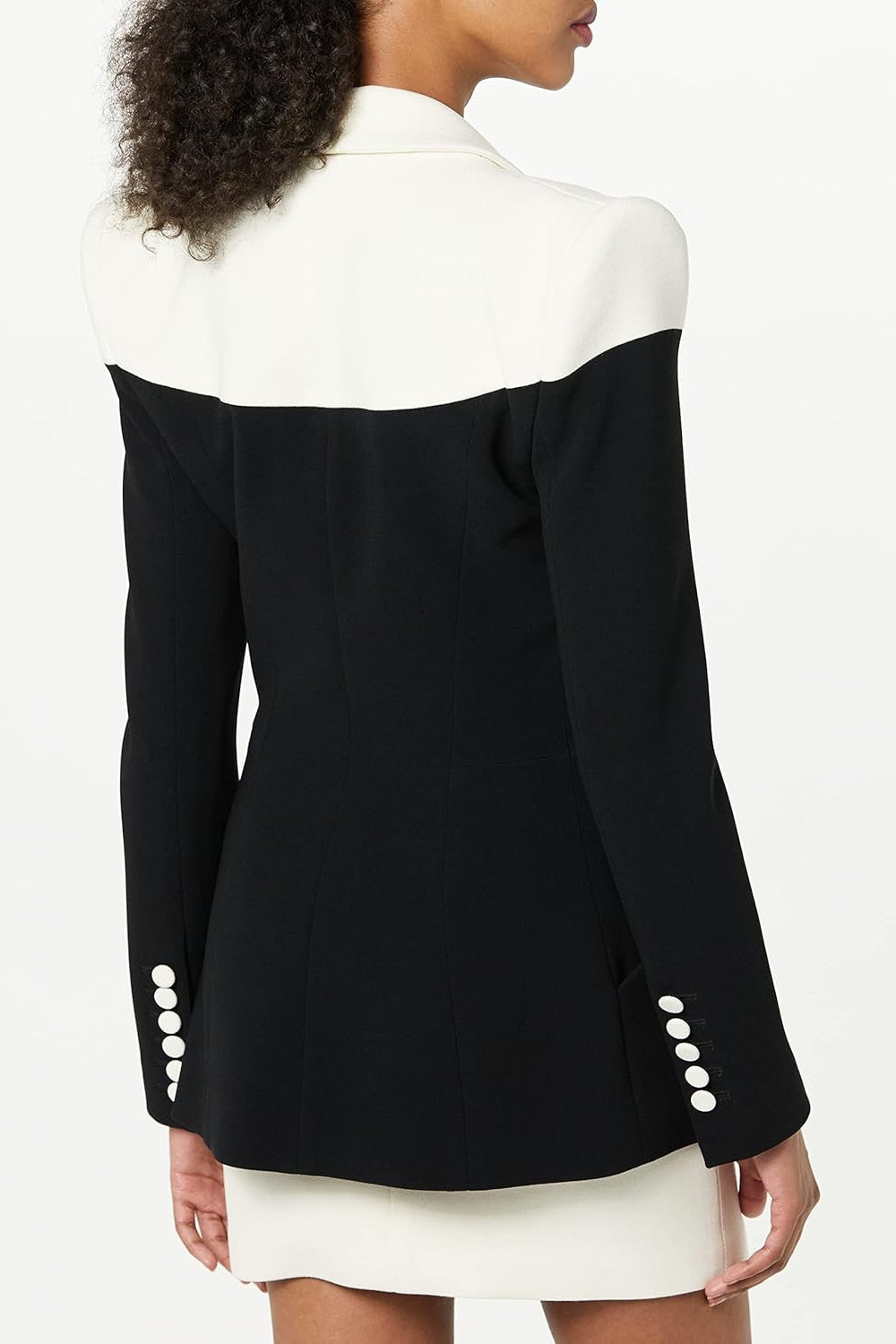NERISSA PATCHWORK BLAZER TWO-PIECE SET