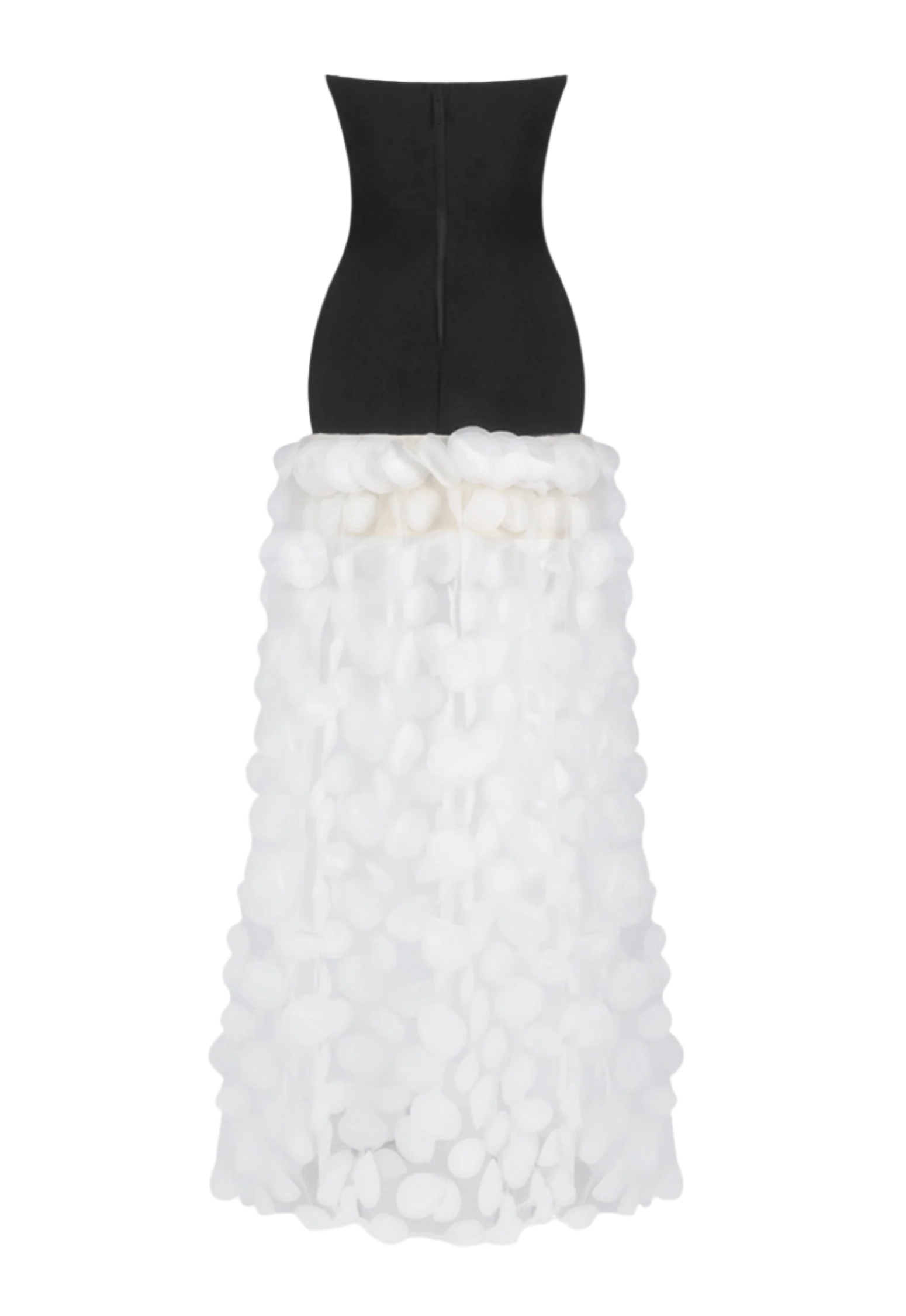NodinStraplessDotMeshMaxiDress-White_9 NODIN STRAPLESS DOT MESH MAXI DRESS WHITE