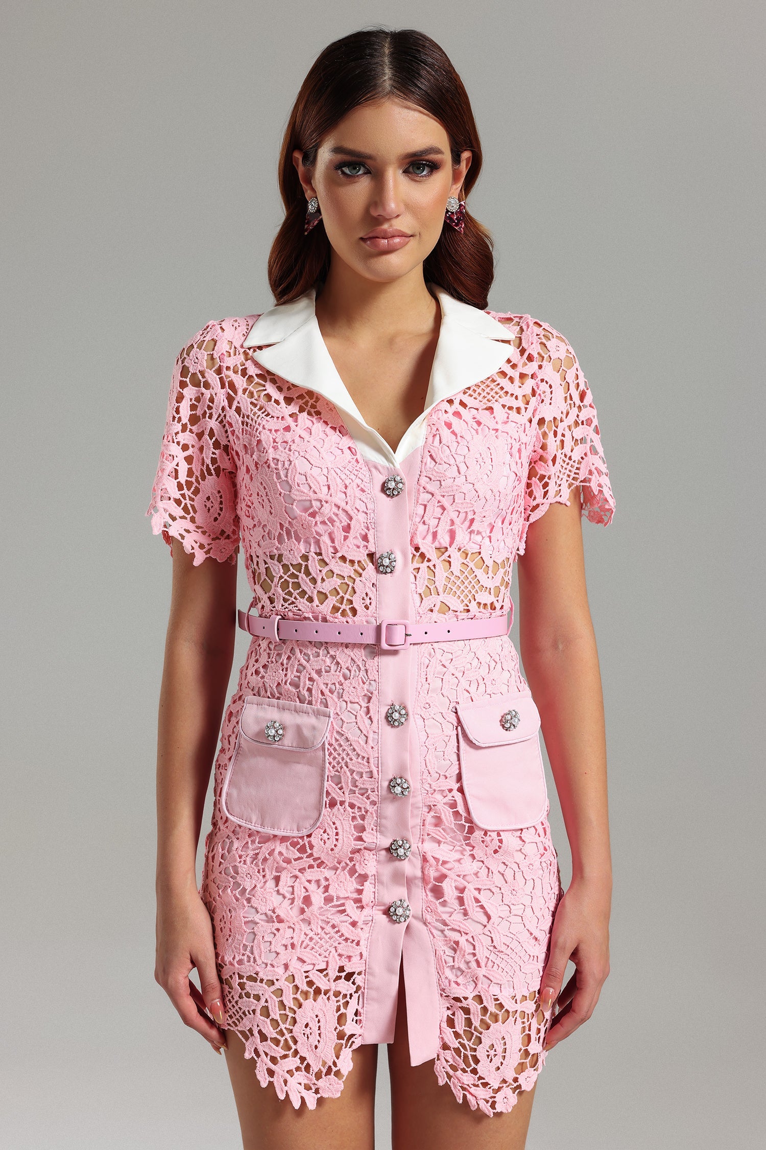 NOMAD LACE MINI DRESS FOR COCKTAIL PARTY
