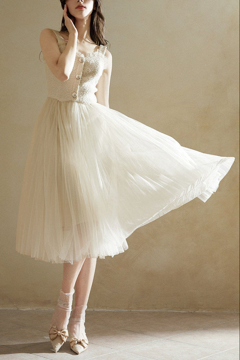 O1CN010OeVu71Ty9RBYOK9C__4611686018427380418-0-item_pic BEIGE SLEEVELESS TULLE MIDI DRESS FOR WEDDING PARTY