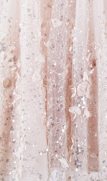 ZOLA PINK EMBROIDERED LOOSE DOLL PARTY DRESS