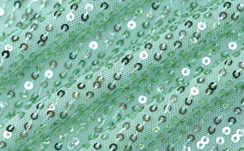 SEQUIN GREEN TWO PIECE SUIT FOR PARTY