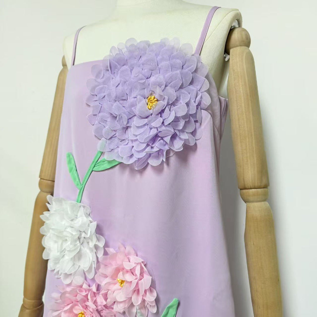 KRISTIN EMBROIDERED PURPLE MAXI DRESS