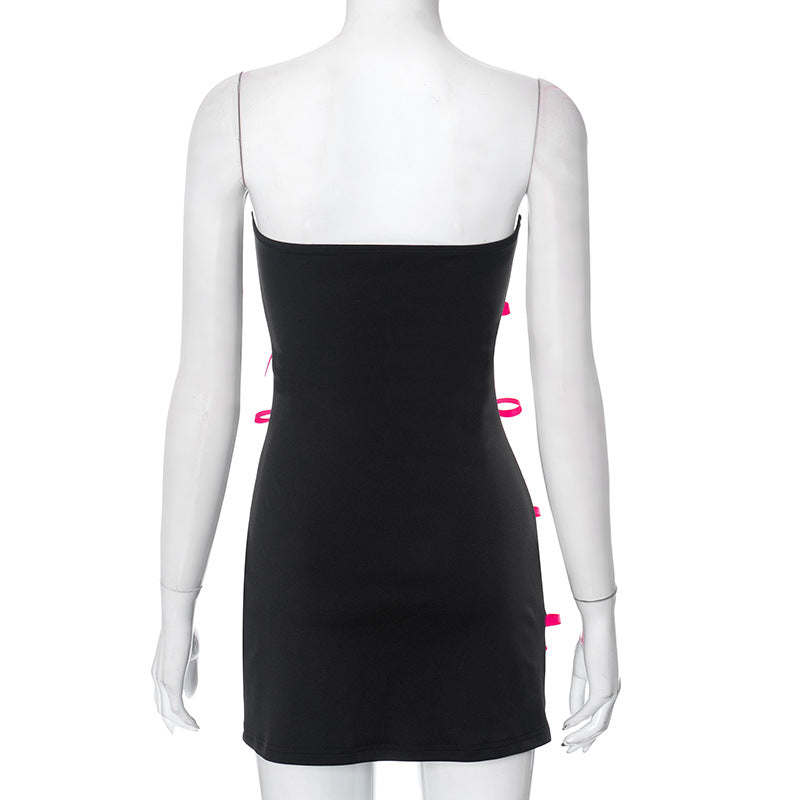STRAPLESS BOW MINI DRESS FOR PARTY NIGHT