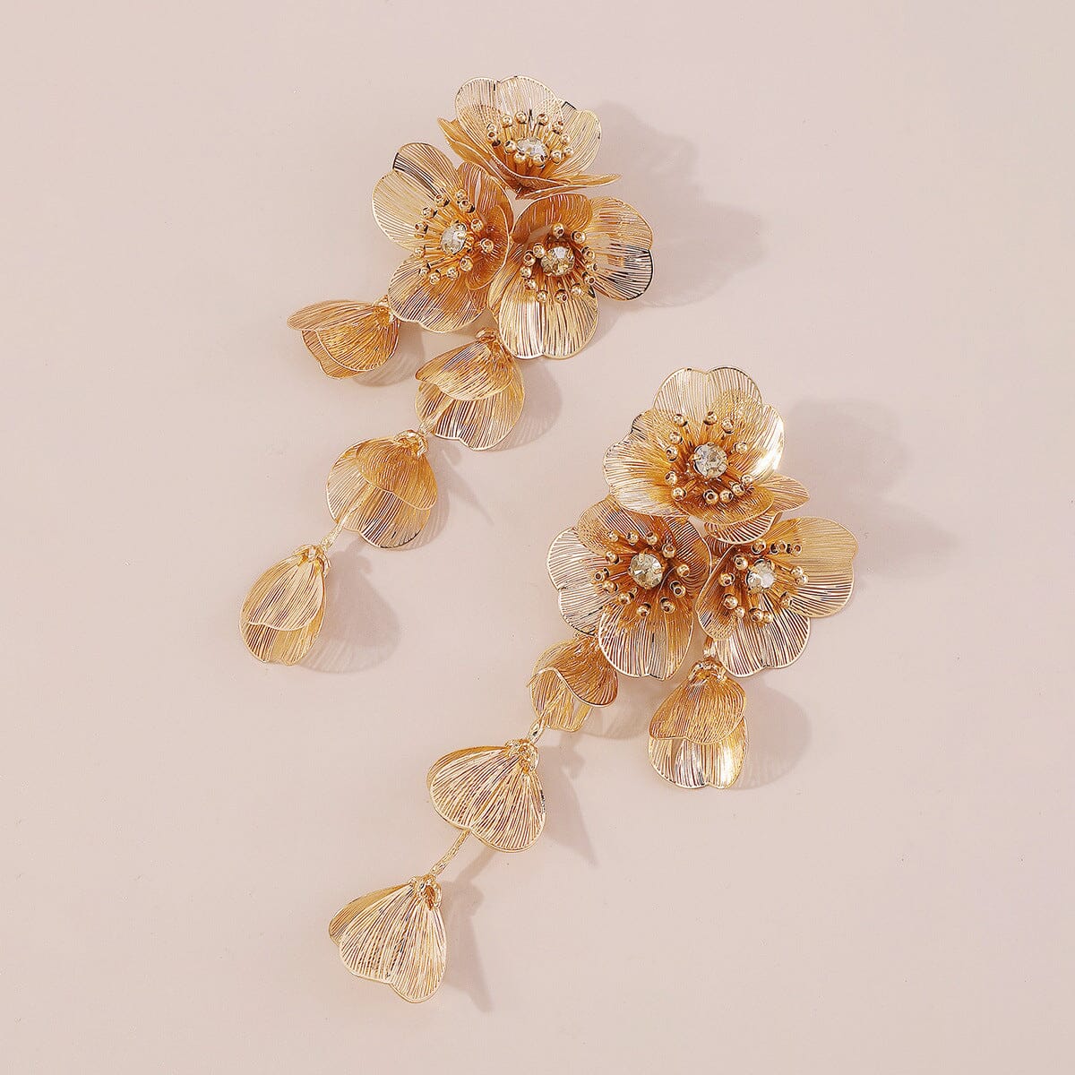 FRANCESCA FLOWER DROP EARRINGS FOR WEDDING