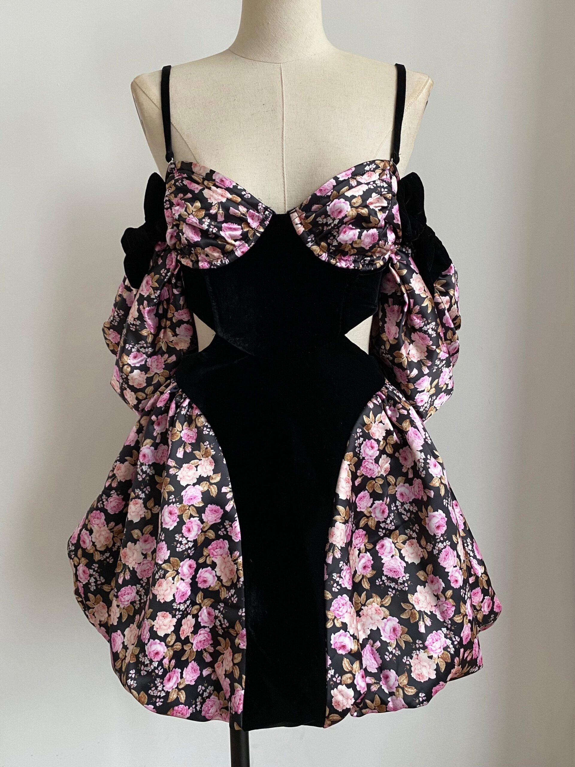 FLORAL OFF-SHOULDER MINI DRESS FOR PARTY