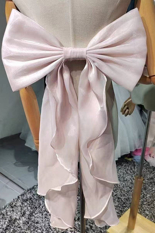 O1CN013bI82z266oNXvF2ZU__2220896837613-0-cib SHIMMER ORGANZA GIANT BOW SASH BACK RUFFLE