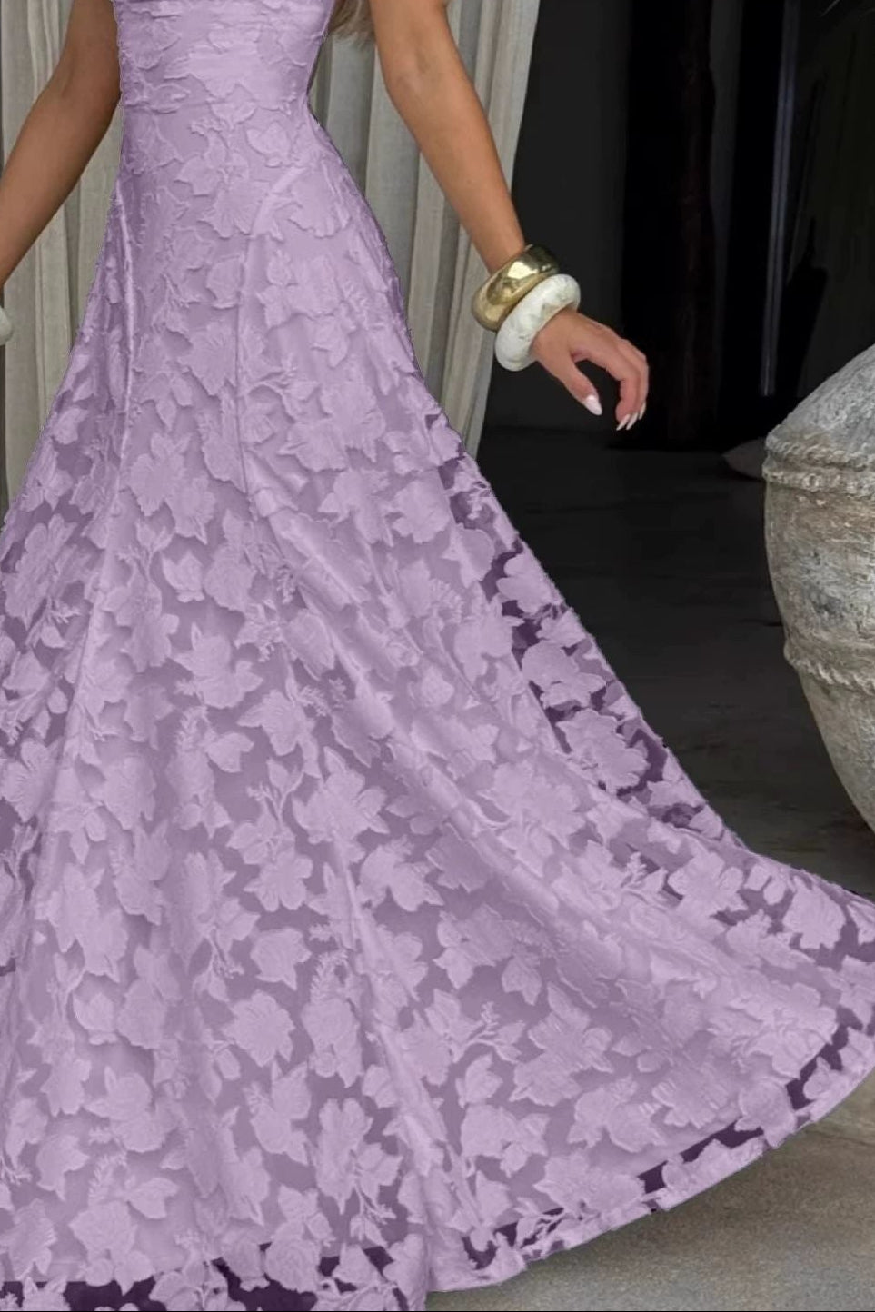 FRANCIS MAXI DRESS PURPLE | ELEGANT A-LINE FORMAL