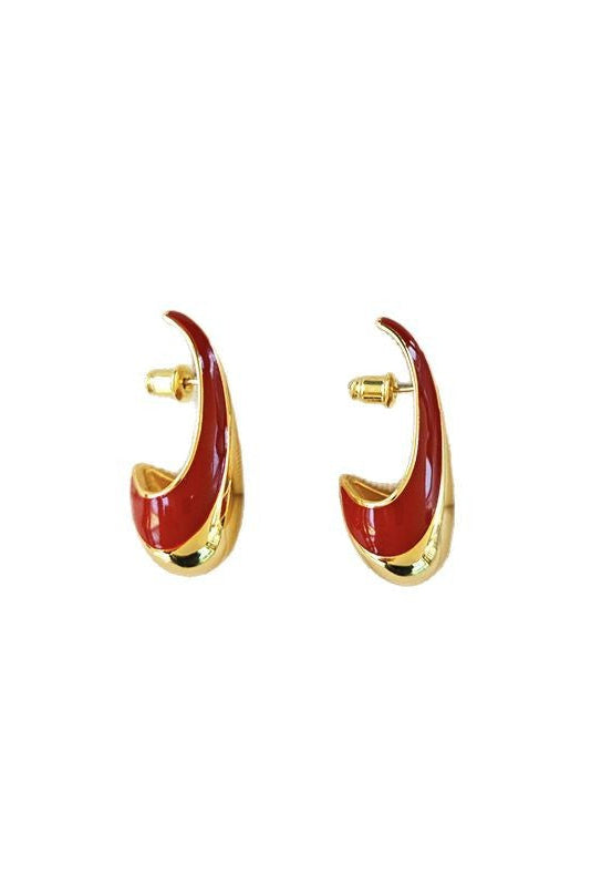 O1CN015P9PBQ1TQiTw5oRjg__2215847232377-0-cib VINTAGE GOLD RED HOOP EARRINGS FOR PARTY