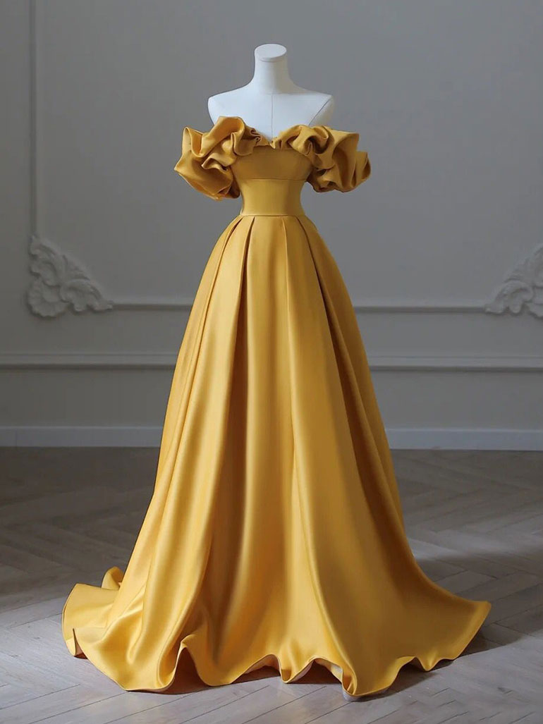 O1CN015ZBBE51YdbSGFCZ8X__2228593082_770x_736e6ac5-17e0-4d11-afde-80d2eb829375 YELLOW A-LINE SATIN DRESS FOR WEDDING GUEST