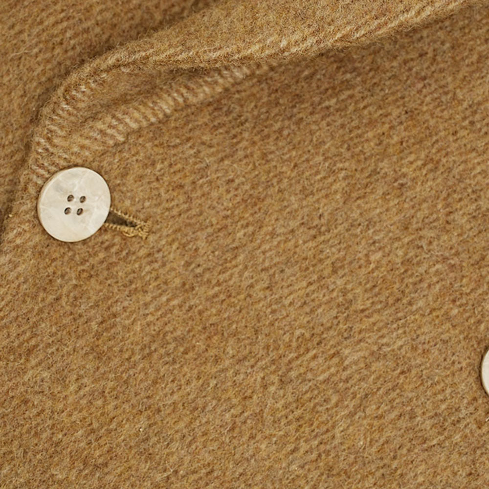 CLASSIC KHAKI WOOL COAT FOR WINTER