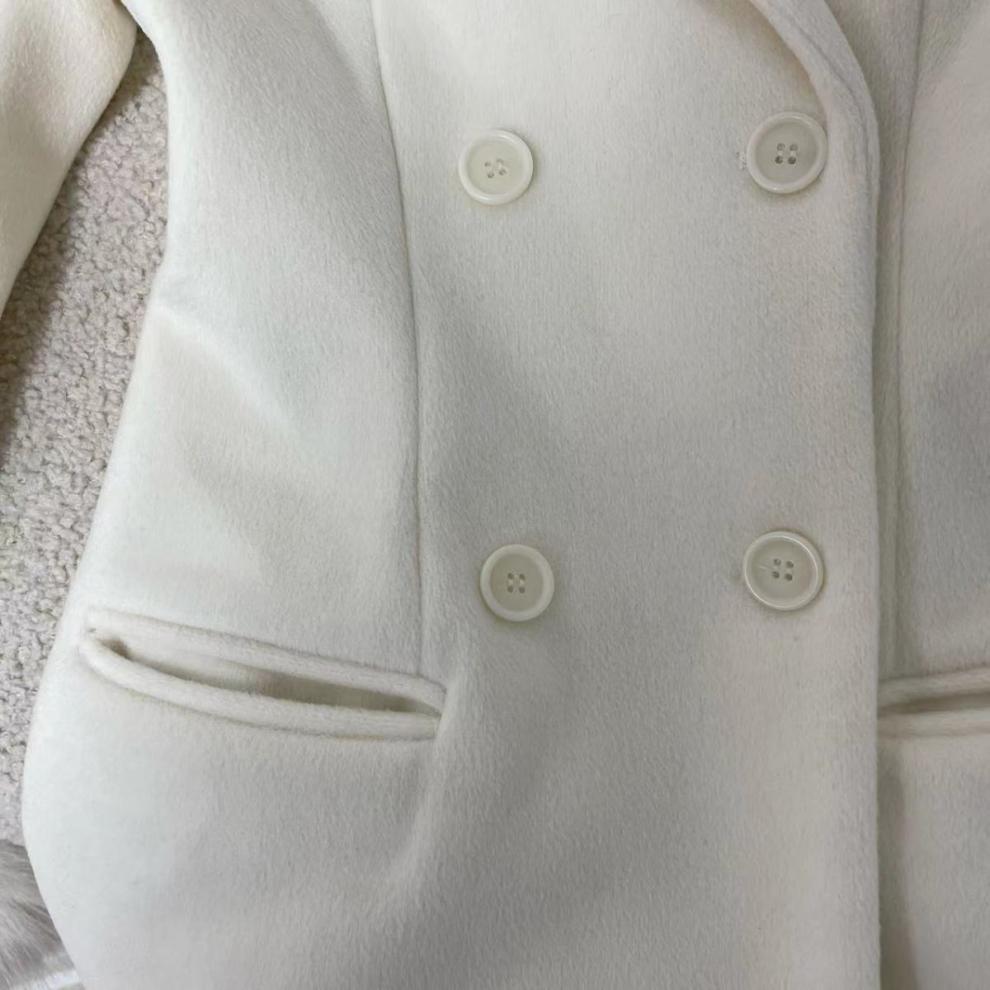IVORY SLIM FAUX FUR COAT, MIDI WINTER OUTERWEAR