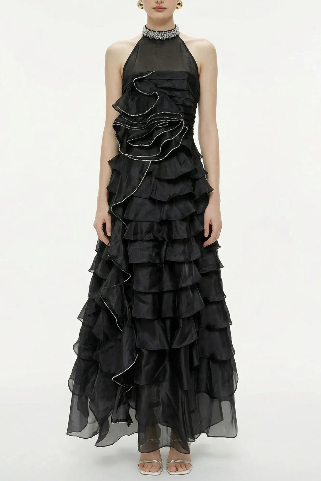 O1CN0186PE1u1s6RQSBX3dH__2215925215717-0-cib RHINESTONE PETAL RUFFLE MAXI DRESS FOR WEDDING