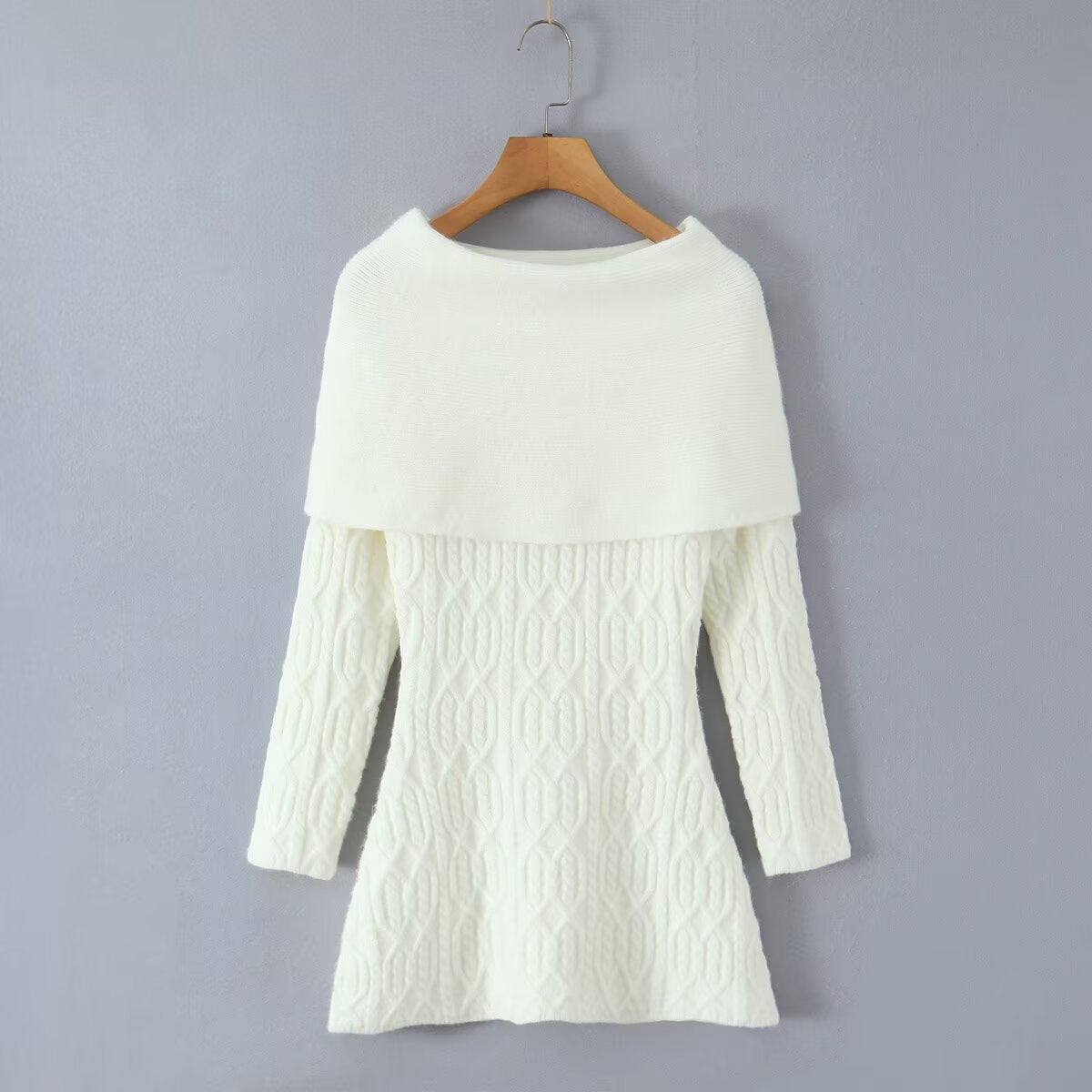 GWENDOLYN OFF-SHOULDER WHITE MINI DRESS
