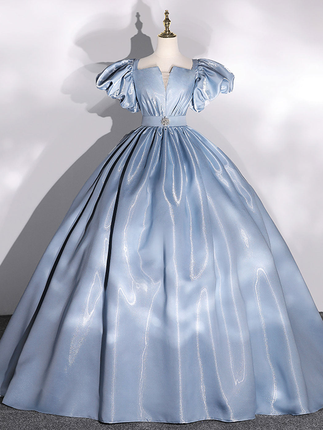 O1CN01AUsCZ11hHvCAsxQkz__2563534253 BALL GOWN PUFF SLEEVES BLUE SWEETHEART DRESS