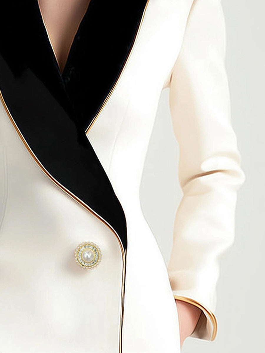 IRREGULAR LONG SLEEVE SLIM SUIT JACKET FOR PARTY