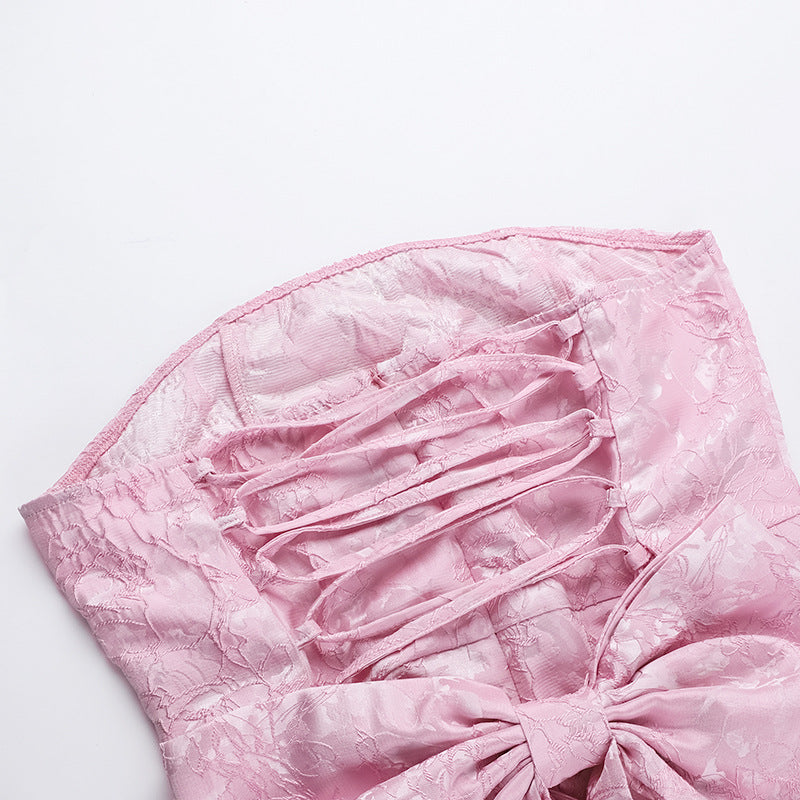 SALOME BLUSH MINI DRESS - ROMANTIC PARTY