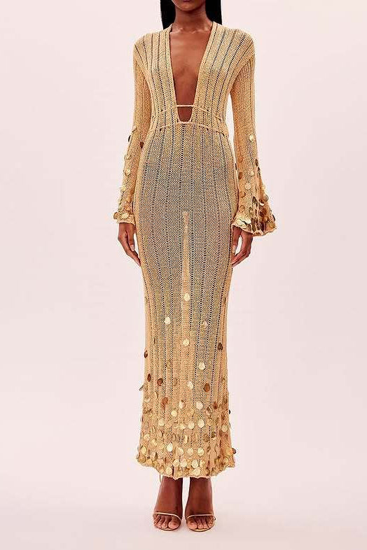 O1CN01BaZy5J1WVhdzjvnfU__2217865502794-0-cib ELMA GOLDEN AURA V-NECK KNIT MAXI DRESS