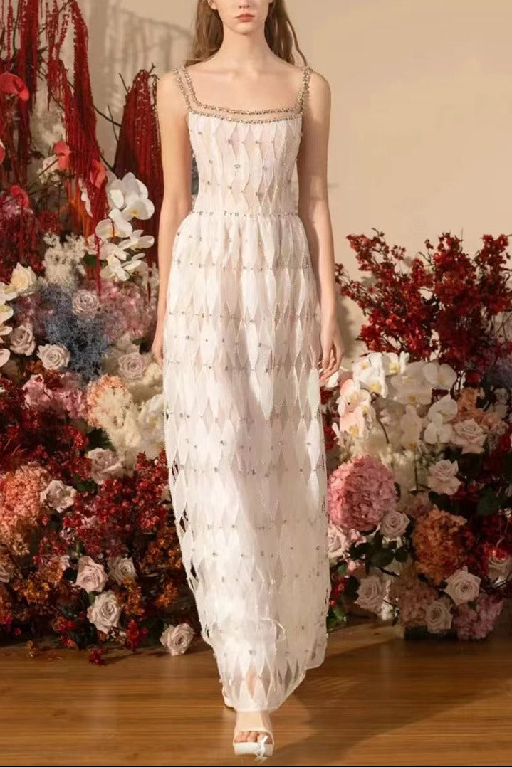 APPHIA BEAD MAXI DRESS, BOHO PARTY GOWN