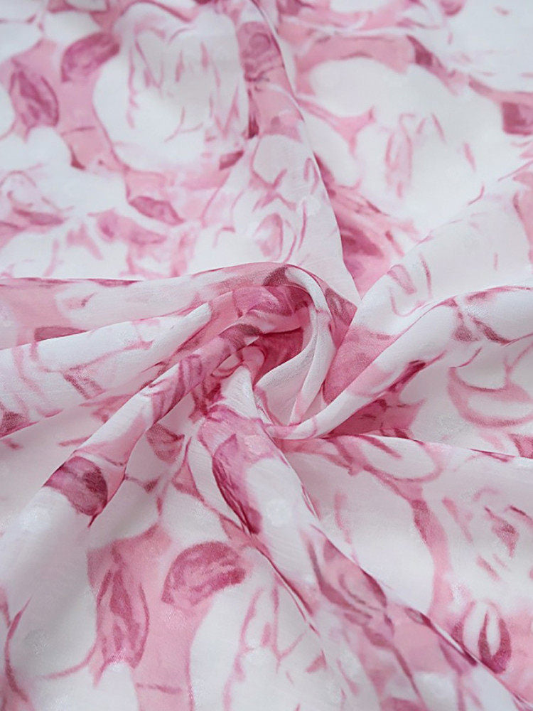 PINK FLORAL MIDI DRESS FOR WEDDING