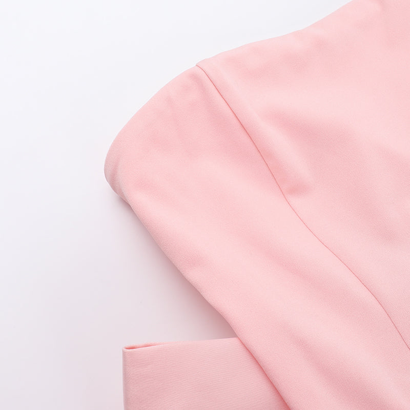 LOTUS BLUSH MINI DRESS - ROMANTIC COCKTAIL