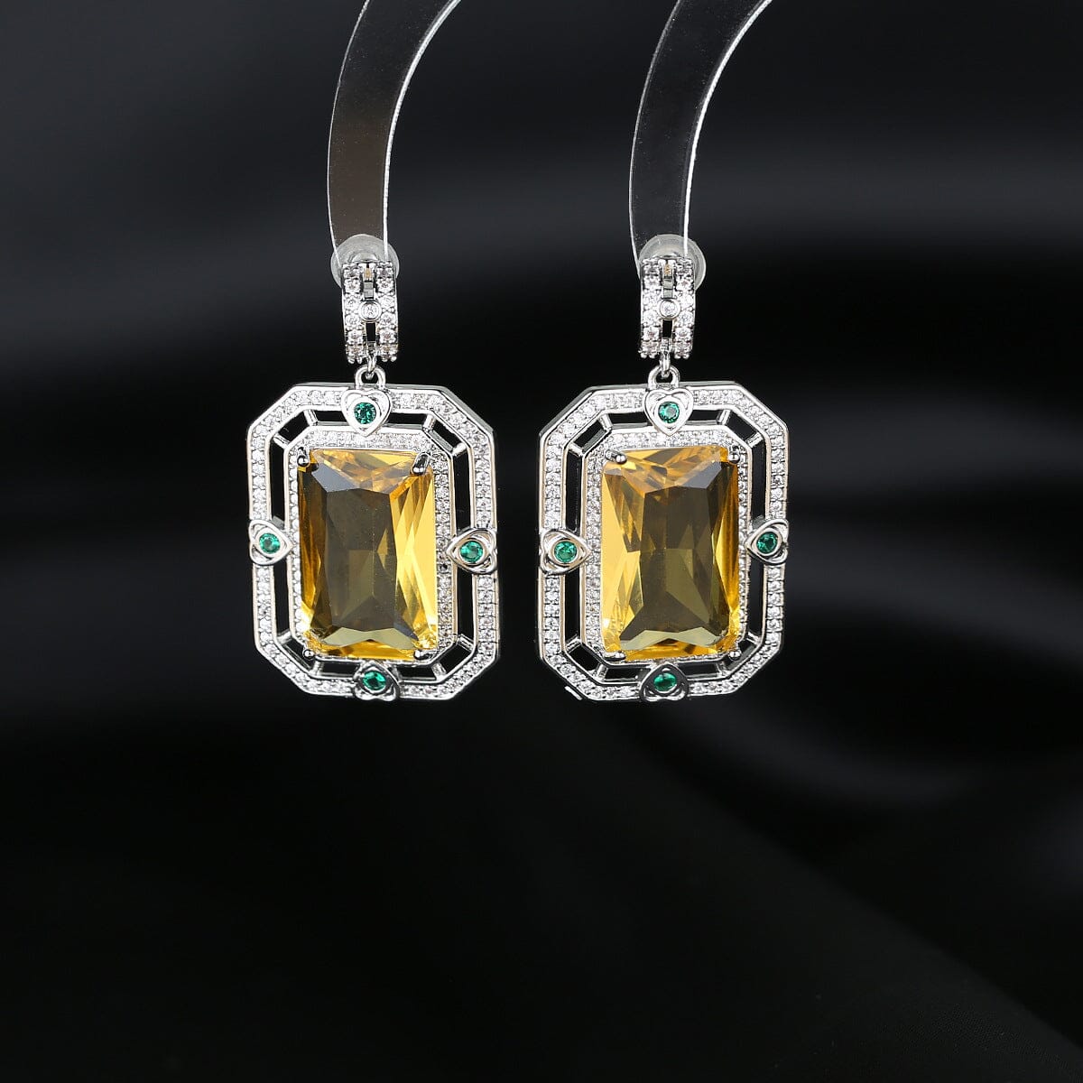 ZIRCON GEOMETRIC STUD EARRINGS FOR WOMEN