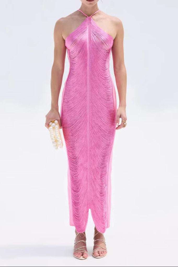 O1CN01EFDE8N1zCZhW9h9yE__3526176678-0-cib TASSEL BACK SLIT HALTER DRESS FOR PARTY