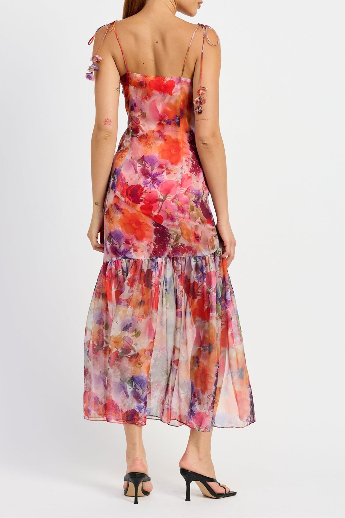 O1CN01EseiLw23VauW45bBm__2195777261 RED FLORAL TIE STRAP MIDI DRESS FOR WEDDING