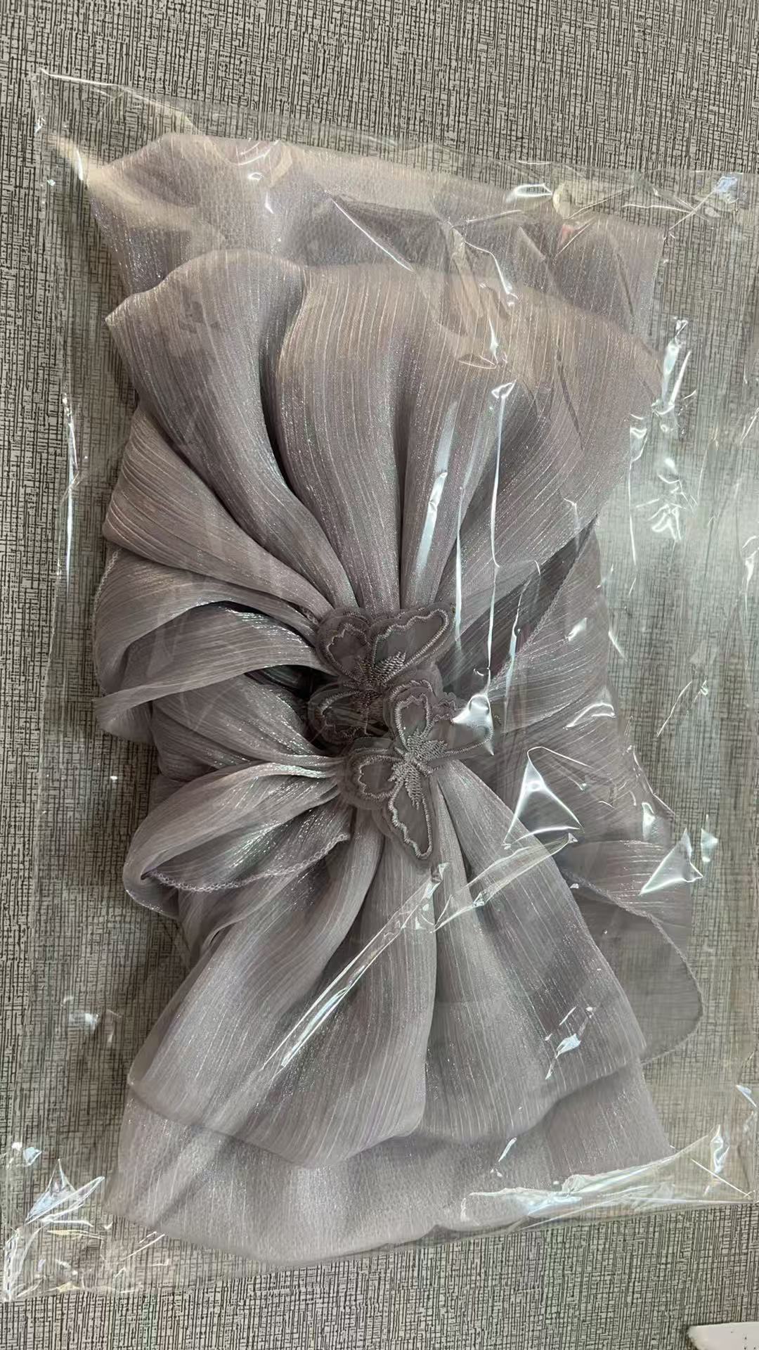 WHITE SHIMMER ORGANZA BOW BRIDAL WAIST SASH