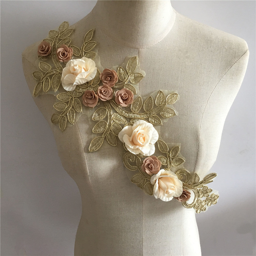 O1CN01FSGArG2MYJZOScOVo__2206660939839-0-cib 3D EMBROIDERED LACE COLLAR, FLORAL DIY SEWING ACCESSORY FOR DRESSES