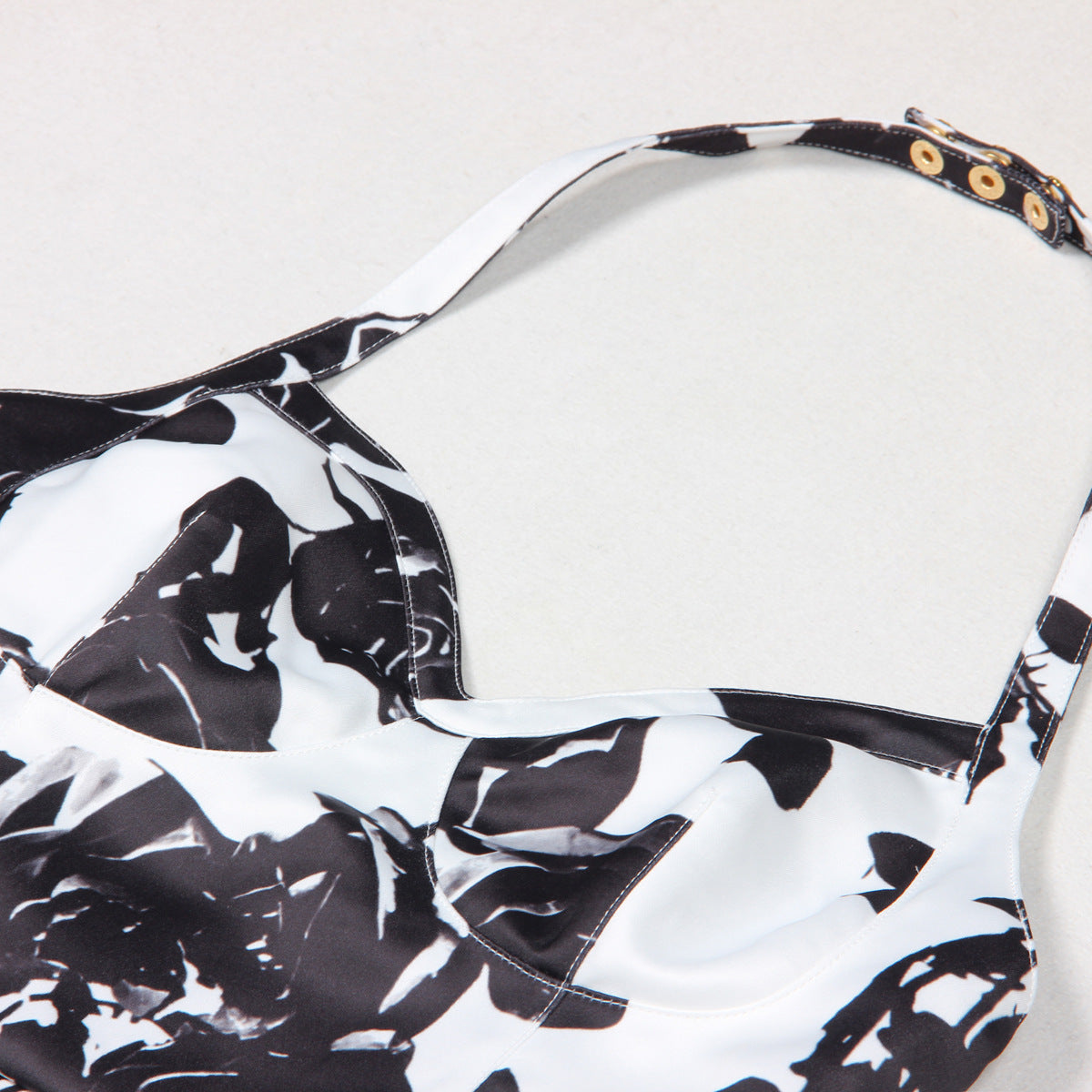 TABITHA TWO-TONE FLORAL MINI DRESS